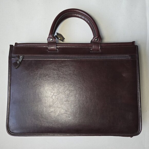 Bugatti Brown Leather Briefcase - Picture 2 of 16